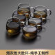 Glass Tea Cup Tropical-resistant Transparent small size Water Cup Home Office Tea Cup Kung Fu Tea Small Tea Cup