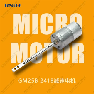 厂家直供GM25B-2418无刷电机内置驱动PWM调速25mm减速箱直流马达