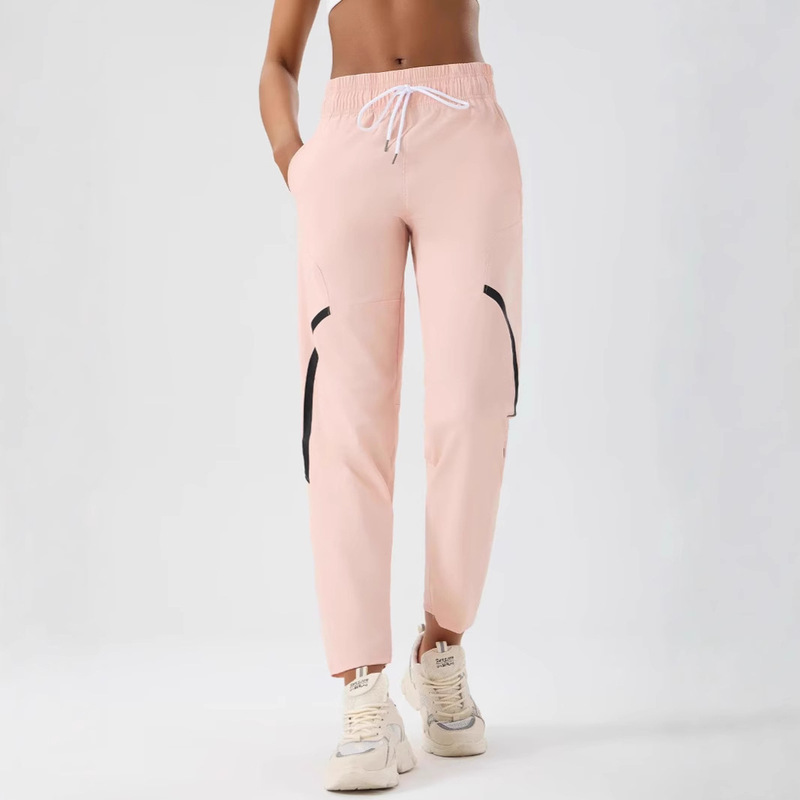 Cross-border Trade in stock Women's Light Sports Pants Straight Pants Yoga Daily Running Leisure Jogging Pants Quick-drying