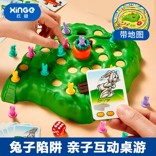 Rabbit Trap Board Game Cards Parent-Child Toys Interactive Fun Creative Children's Games Desktop Toys Wholesale