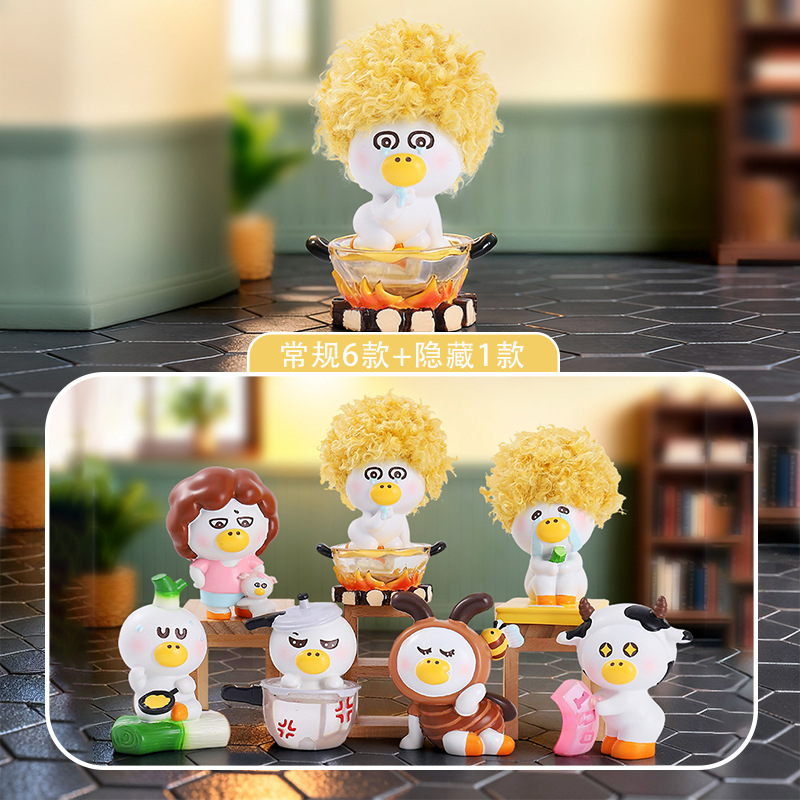 新型のパンダの楽悠悠の漫画のブラインドの箱のデスクトップの装飾の小さい置物の2次元の贈り物のメーカーの直接販売のおもちゃ