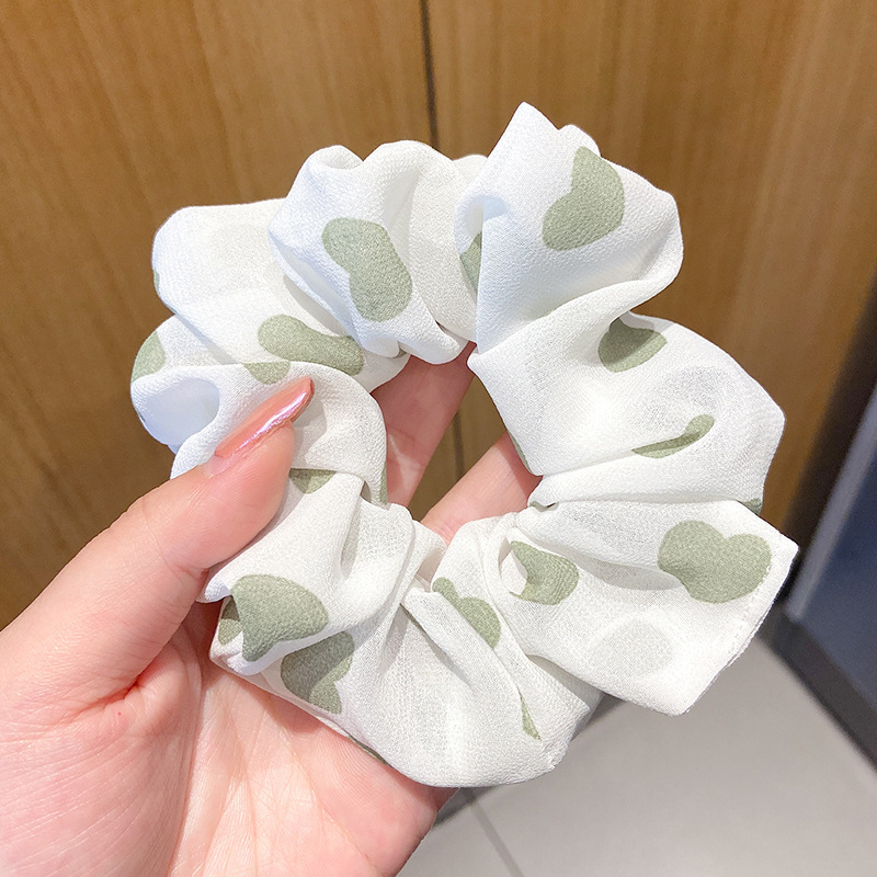 Temperamento floral intestino grueso anillo para el cabello bola femenina cabeza cuerda dulce cola de caballo cuerda para el cabello banda de goma de alta calidad accesorios para el cabello al por mayor