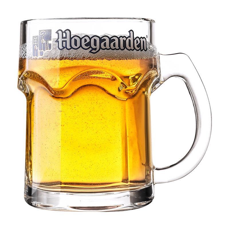 Taza de cerveza elaborada en el hogar taza de cerveza de gran capacidad 500ml de vidrio taza de té taza de héroe grande con mango