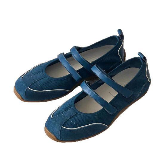 Cowhide version ~ 2025 new round toe flat shoes double strap sports style Mary Jane simple contrast casual shoes