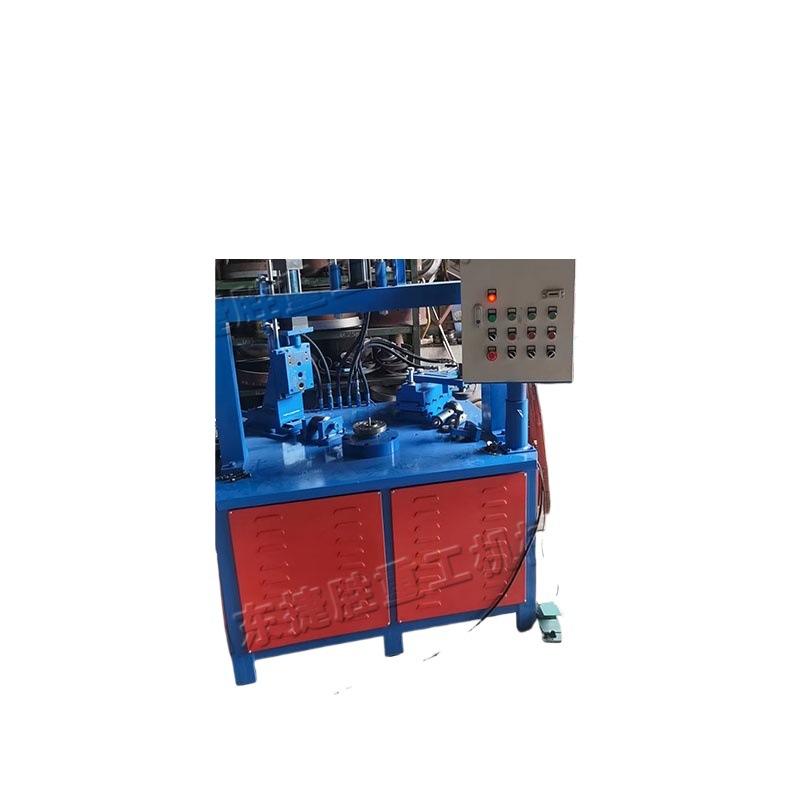 Máquina de embalaje de borde de disco pequeño placa de fondo de mesa redonda máquina de laminación de borde de disco de acero inoxidable hardware hidráulico Borde de iluminación máquina de tracción