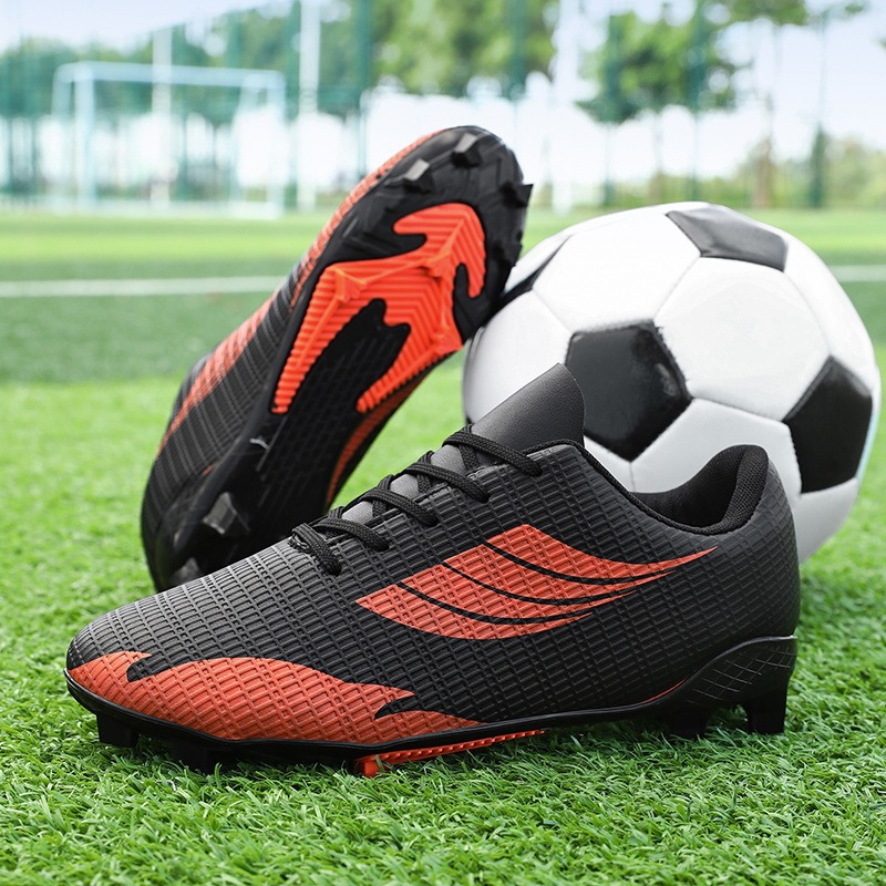 子供用サイズ 31-45 プロフェッショナルトレーニングサッカーシューズロートップレザースパイクサッカースニーカーロートップユースシューズ|undefined
