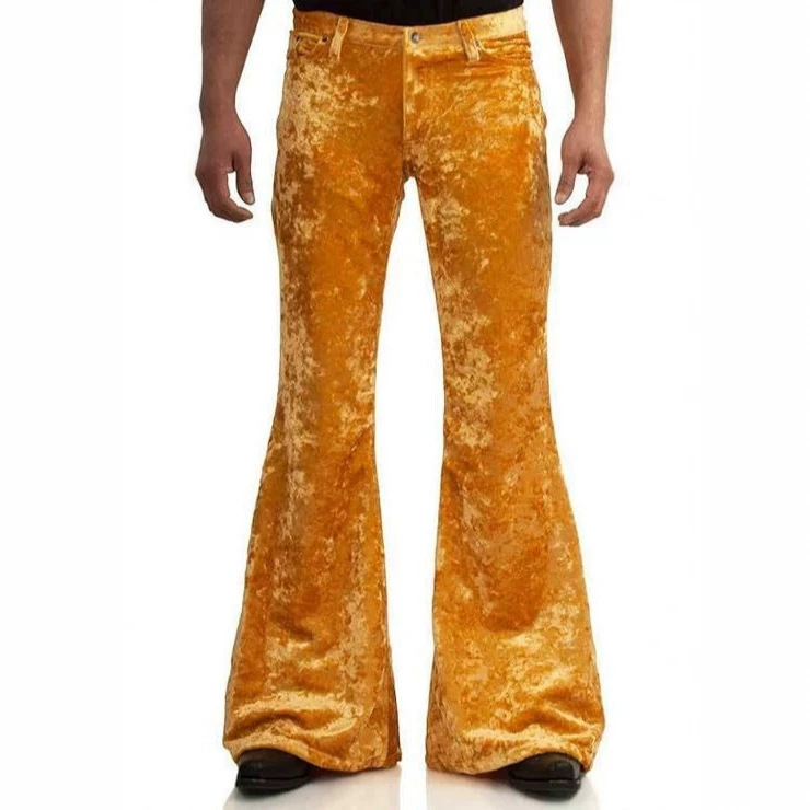 Men's Flared Velvet Pants Clothing Men's Retro Flared Jeans Men's Flared Velvet Pants Clothing Men's Retro Flared Jeans
