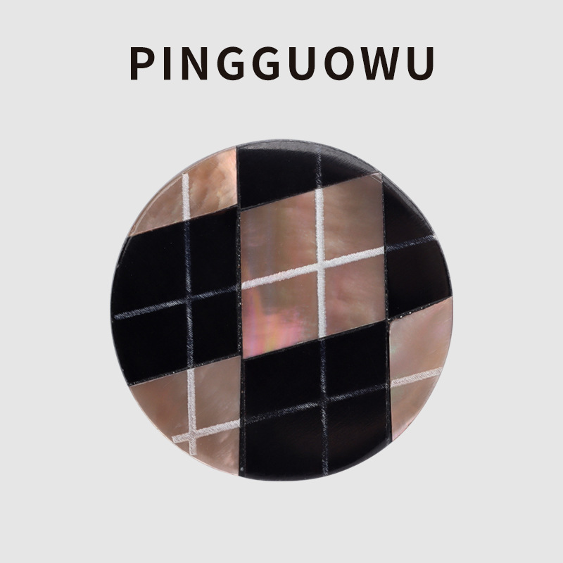 [in stock wholesale] PINGGUOWU Japanese imported saucer shell button women's coat trench coat high-end button