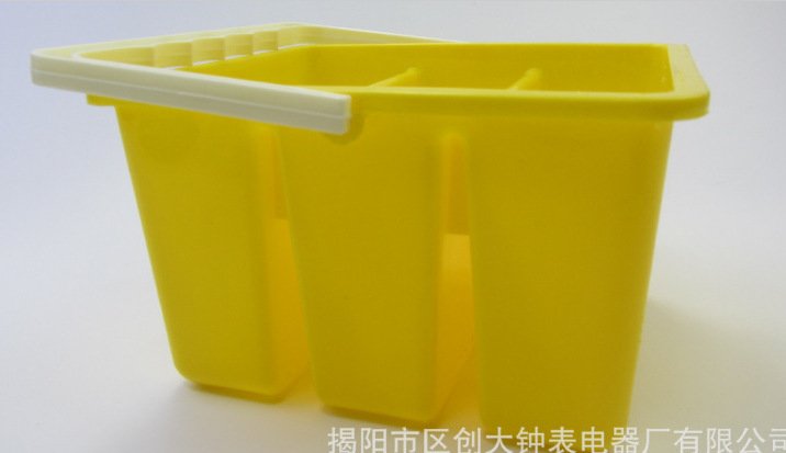 在庫一掃特恵3格カラー美術桶児童画筆桶絵の具手提げ洗筆桶戸外写生用画桶|undefined