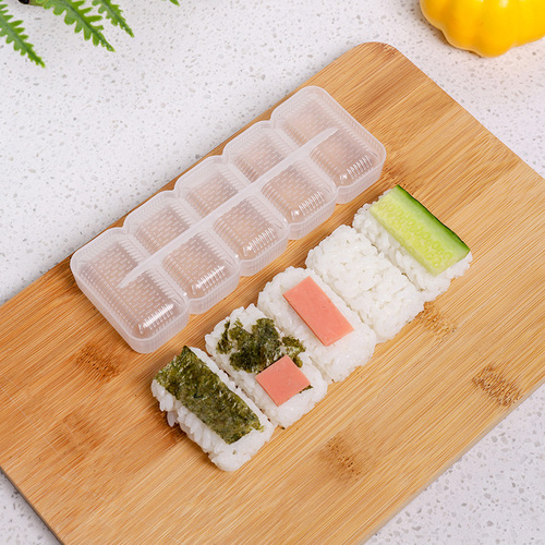 Five-piece bento rice ball mold, seaweed rice roll warship sushi mold tool set DIY cooking tools