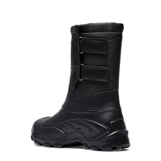 Factory direct 2022 new men's waterproof snow outdoor boots waterproof Oxford cloth snow boots warm cotton shoes