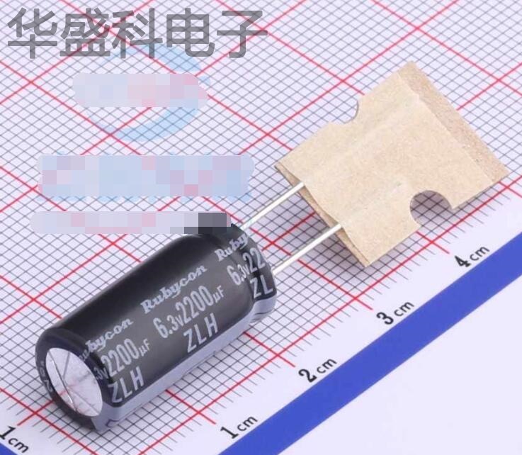 6.3ZLH2200MEFCT810X20 描述 2200uF 6.3V 引线型铝电解电容 