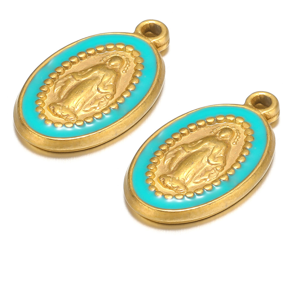 13g Weight Pendant Jewelry Making Type 18*10mm Jewelry Making Size DIY Jewelry Accessories Classification Hole 1~1.9mm Hole Size 5 PCS/Package Quantity 304 Stainless Steel Material Jesus Pattern Polished Finish Enamel Design Casual, Simple Style Style 5 PCS/Package 18*10mm Hole 1~1.9mm 304 Stainless Steel Jesus Polished Pendant 6