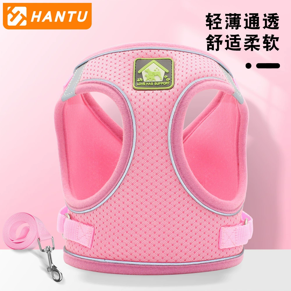 Amazon новый грудной ремень для домашних животных Светоотражающие дышащий собачий буксирный поводка для собак собачий грудной ремень для домашних животных оптом