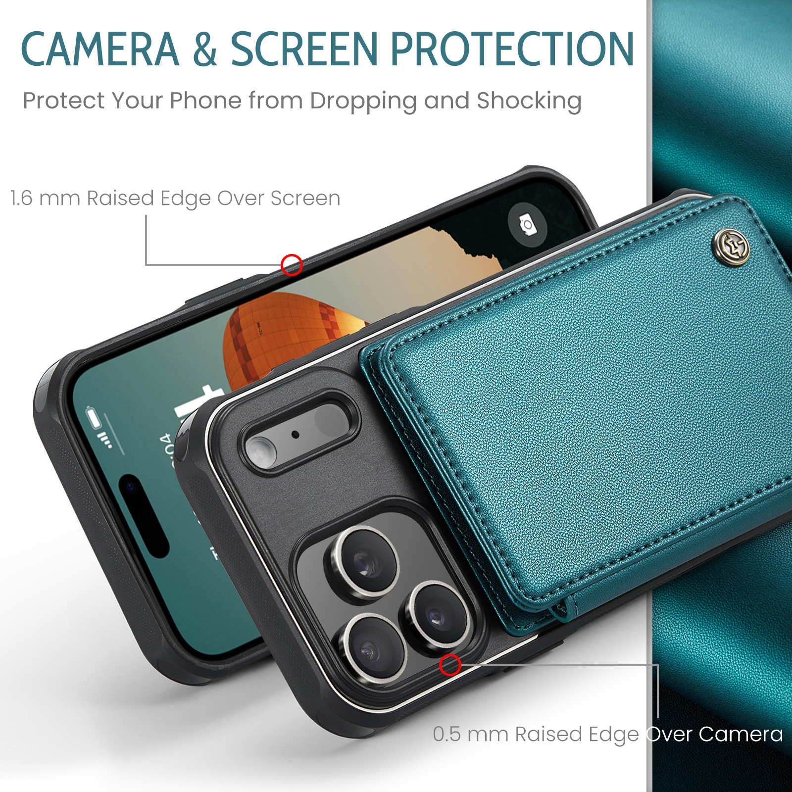 Iphone 17 Max 16 Plus Case With Card Holder Anti-drop Protection_voghion.com