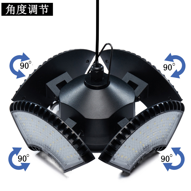 Nuevas luces solares LED para exteriores, luces de patio 4+1, luces de garaje tipo dividido, luces de calle para interiores y exteriores