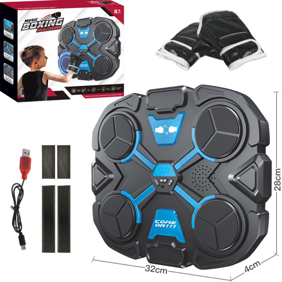 Transfronterizos adultos niños música de boxeo objetivo deportivo fitness entrenamiento de ritmo máquina de boxeo inteligente pared objetivo juguete image 6
