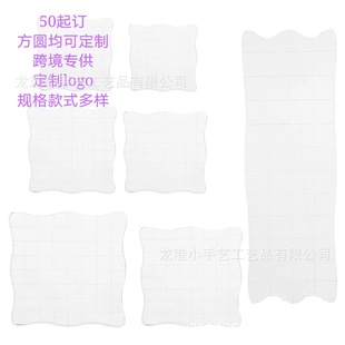 High transparent seal tool acrylic handle backboard seal mate transparent block DIY transfer printing printable logo