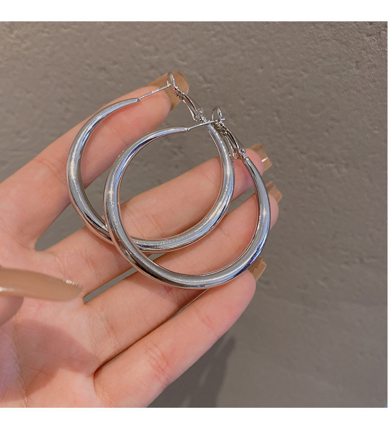 Mode Geometrische Kreis Einfache Ohrringe Legierung Ohrringe display picture 4