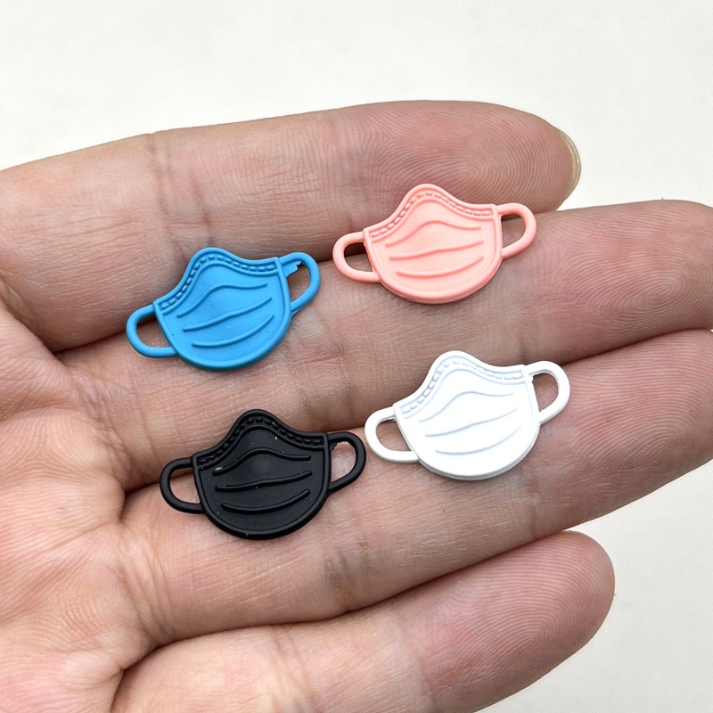 DIY New Alloy Paint Fashion Personality Mask Pendant Pendant Necklace Keychain Earrings Jewelry Accessories