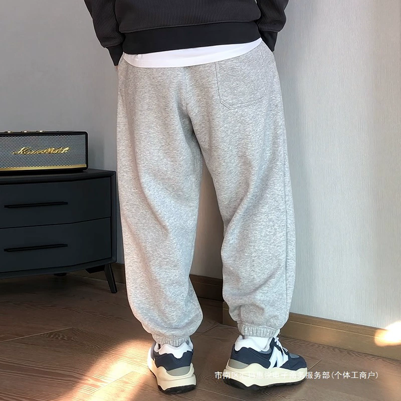 Зимние тёплые демисезонные casual брюки, 450 грамм, оверсайз, свободный крой, американский стиль
