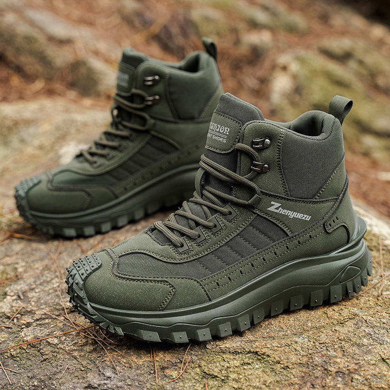 Otoño y invierno nuevas botas Martin al aire libre de montaña para hombres botas tácticas de alto perfil, zapatos deportivos cómodos de tamaño grande