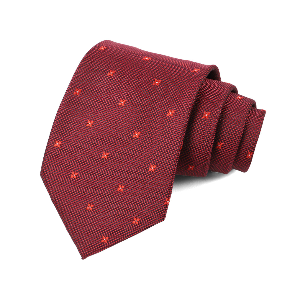 Corbata de hombre 8cm para hombre, bordado jacquard de alta calidad para hombre, corbata de negocios, corbata de seda de poliéster, fábrica al por mayor