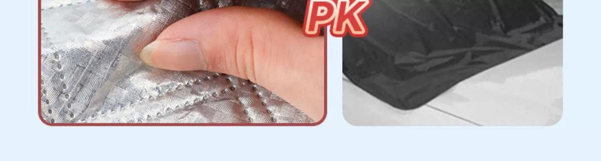 Car snow cover, snow protection, front windshield thickened cotton magnetic cover, car window anti-frost and anti-freeze cloth, winter car cover