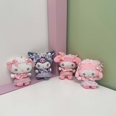 可爱女仆萝莉小羊库洛米美乐蒂猫咪挂件玩偶挂饰毛绒公仔玩具礼物