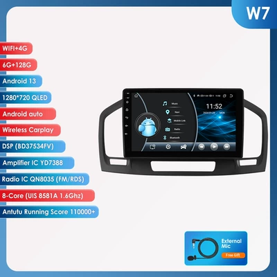 DVD Navigation: modified GPS navigator - 6128g-wifi4g-lte-version-8581a-carplay-eight-core-9inch-suitable-for-09-13-buick-regal-opel