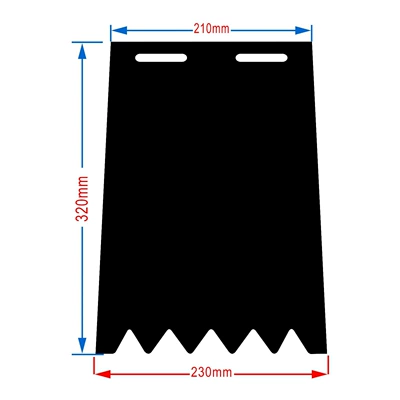 and electric vehicle mudguard, Electric vehicle fender - 32-widened-1mm-thick-three-color-printed-100-sheets