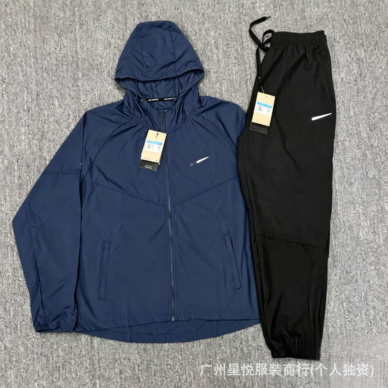 Brand Wholesale Sports Jacket Men's Spring and Autumn Quick-Drying Running Hooded Loose Top Cycling Training Windproof Jacket Men