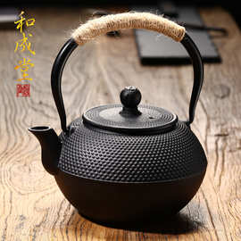 铸铁壶无涂层 铁茶壶日本南部生铁壶茶具烧水煮茶老铁壶