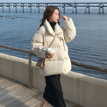 2024短款宽松羽绒棉服女学院风百搭韩版港风棉袄冬季新款棉衣外套