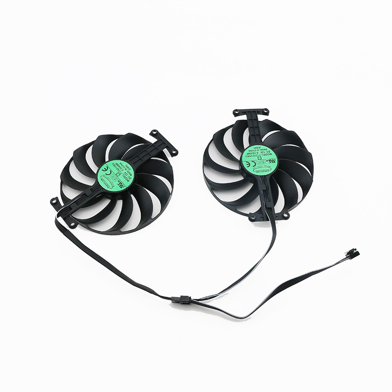 Aplicable a ASUS/ASUS RTX 3060 3060ti 3070 DOBLE gigante Diente de Tiburón V2 OC tarjeta gráfica ventilador de escape