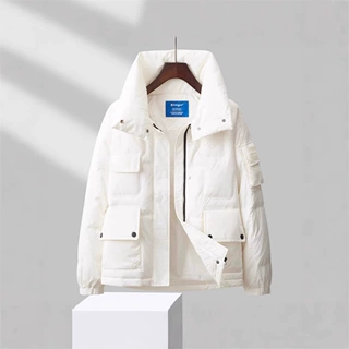 DIMALEGEND新款女士时尚短款可翻高领加厚保暖羽绒服F22512008