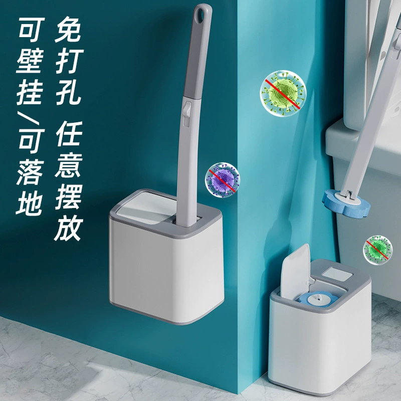 Одноразовый набор щеток для унитаза, щетка для чистки ванной комнаты, автоматическая одноразовая насадка для унитаза с откидной крышкой, умная насадка с откидной крышкой