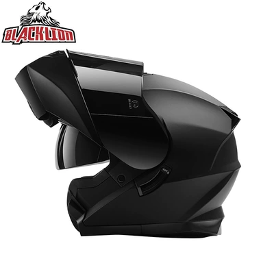 Anti-Fog Breathable All-Season Full-Face – Motosiklet kaskı (dəbilqə) - matt-black-tea-mirror-m57-58
