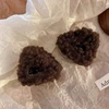 Чёрно‑кофейный (одна заколка с кошачьими ушками)