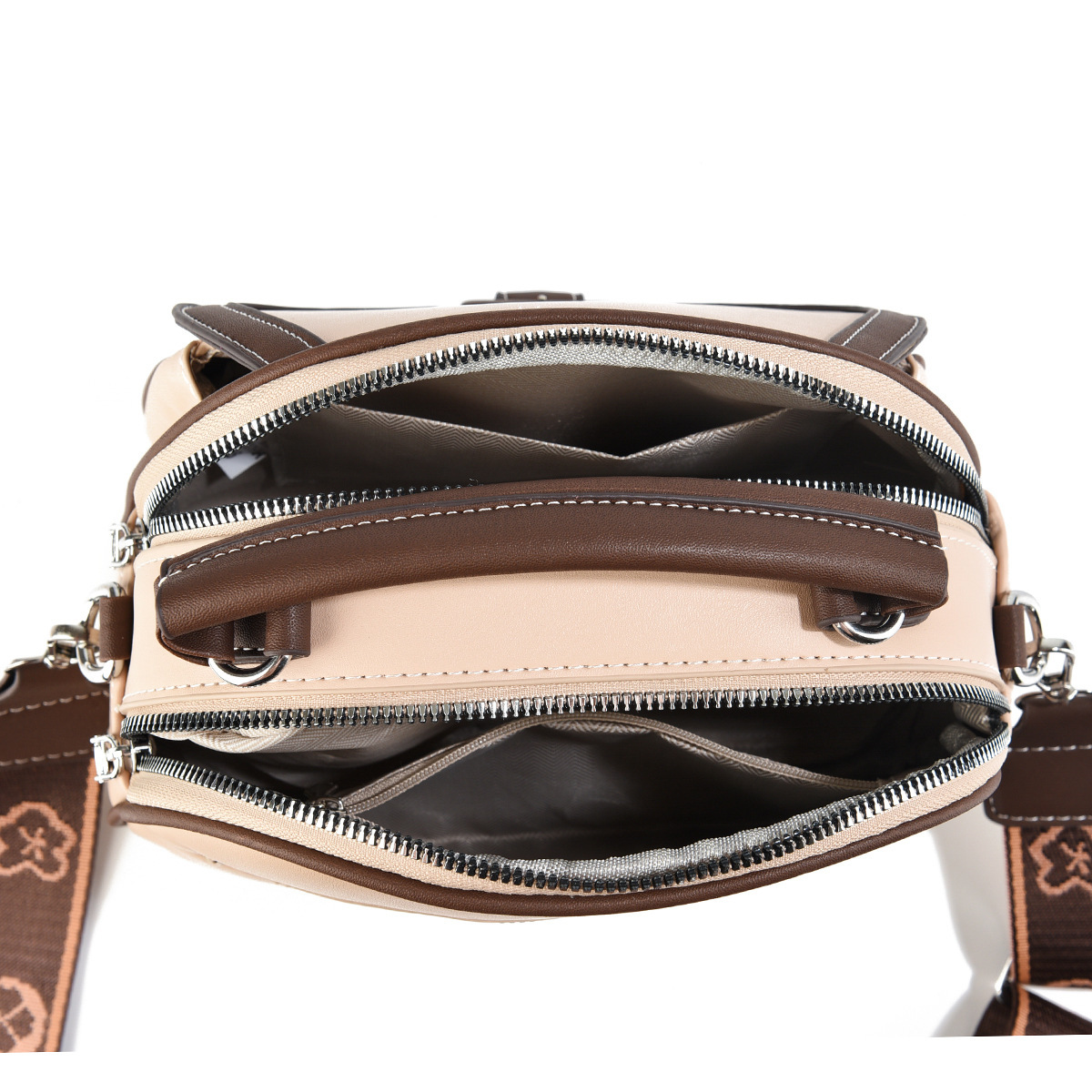 2025 nuevo bolso redondo de color de contraste bolso de moda bolso de verano bolso de mano de mujer
