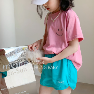 Pure Cotton Children's Shorts Summer Korean Style Outdoor Sports Shorts Casual Loose Boys' and Girls' Pants Trendy Fashion