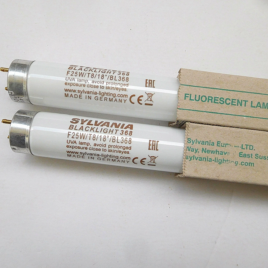 25 Вт 468 мм длина T8 ультрафиолетовая УФ-лампа для отверждения комаров Xituan SYLVANIA F25W/T8/BL