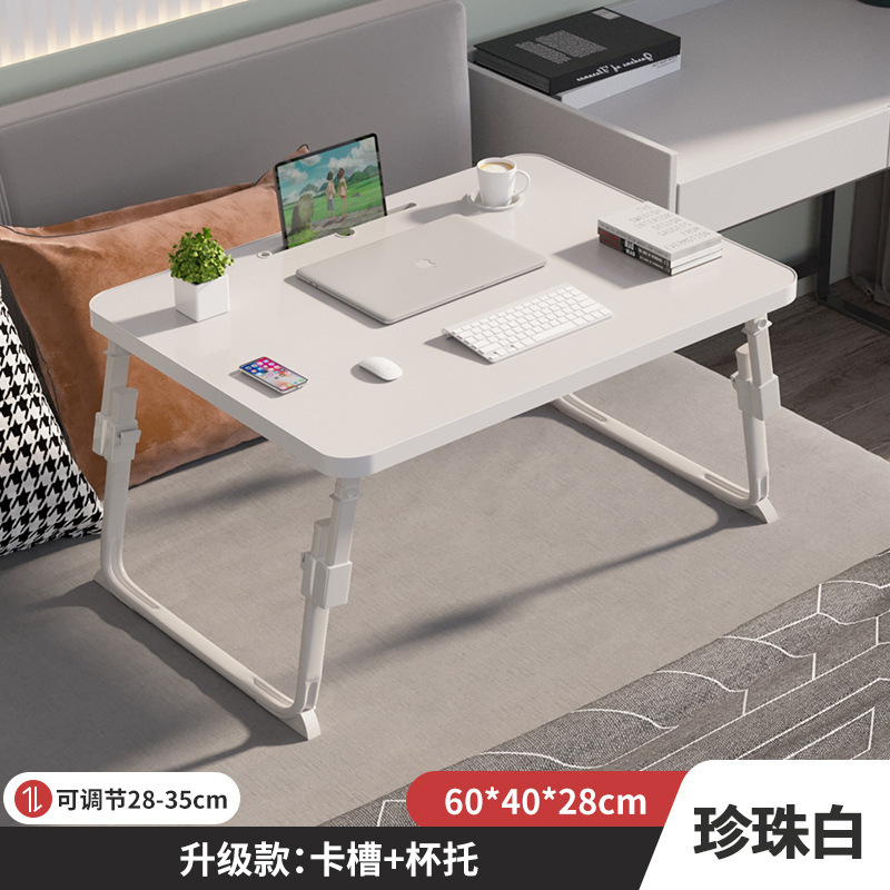 昇降可能なベッドの上の小さなテーブルが窓をはって勉強する机のノートパソコンの机のオフィスの小さなテーブルの折り畳み寮|undefined