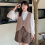 春款v领大码宽松上衣