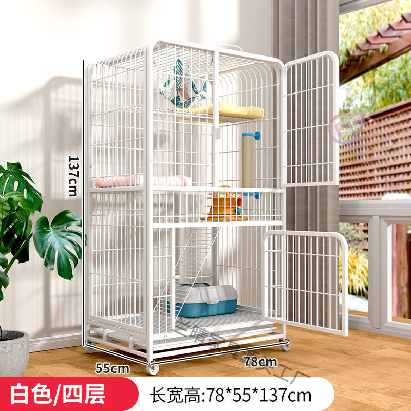 猫笼子家用猫别墅超大自由空间室内二层多层带厕所猫舍屋猫咪笼子