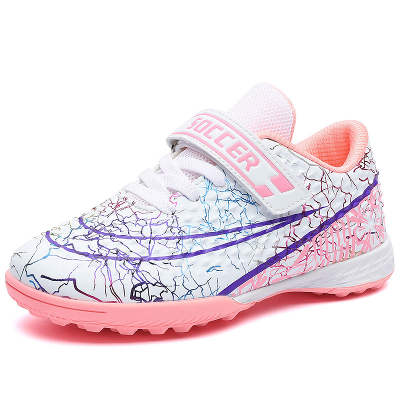 Nuevos zapatos de fútbol transfronterizos para niños tf clavos jóvenes zapatos de entrenamiento de combate profesional zapatos deportivos artificiales para niñas