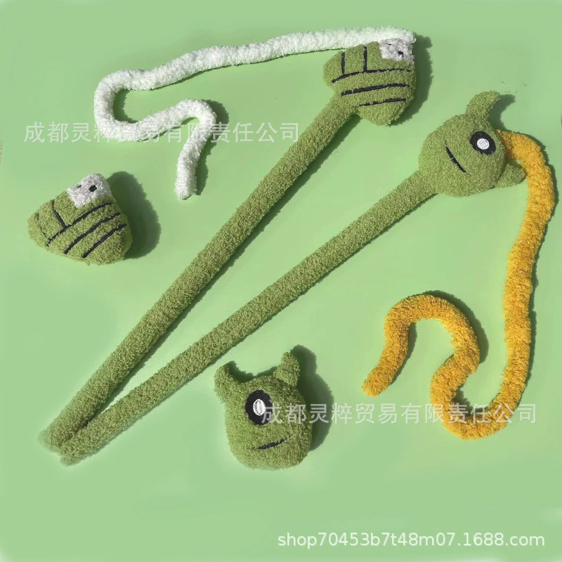 Seven Meow новая Самая продаваемая оптовая продажа кошачьей палочки Плюшевые игрушки для кошек, коренные зубы, устойчивые к укусам, самозарядный интерактивный колокольчик