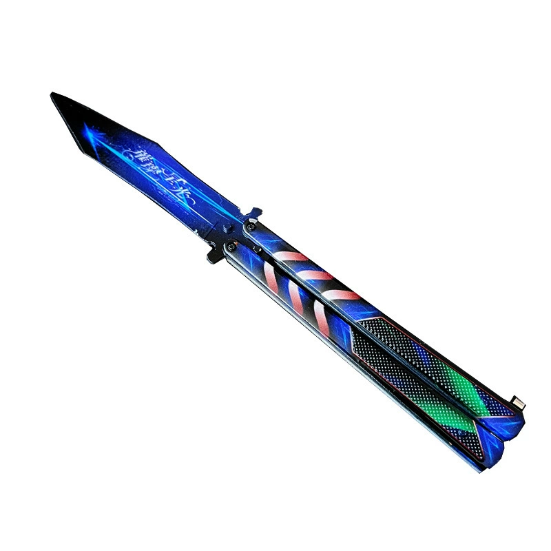 [瓦罗兰特周边模型 璀璨星空蝴蝶甩刀无畏契约奇点金属模型合金摆]