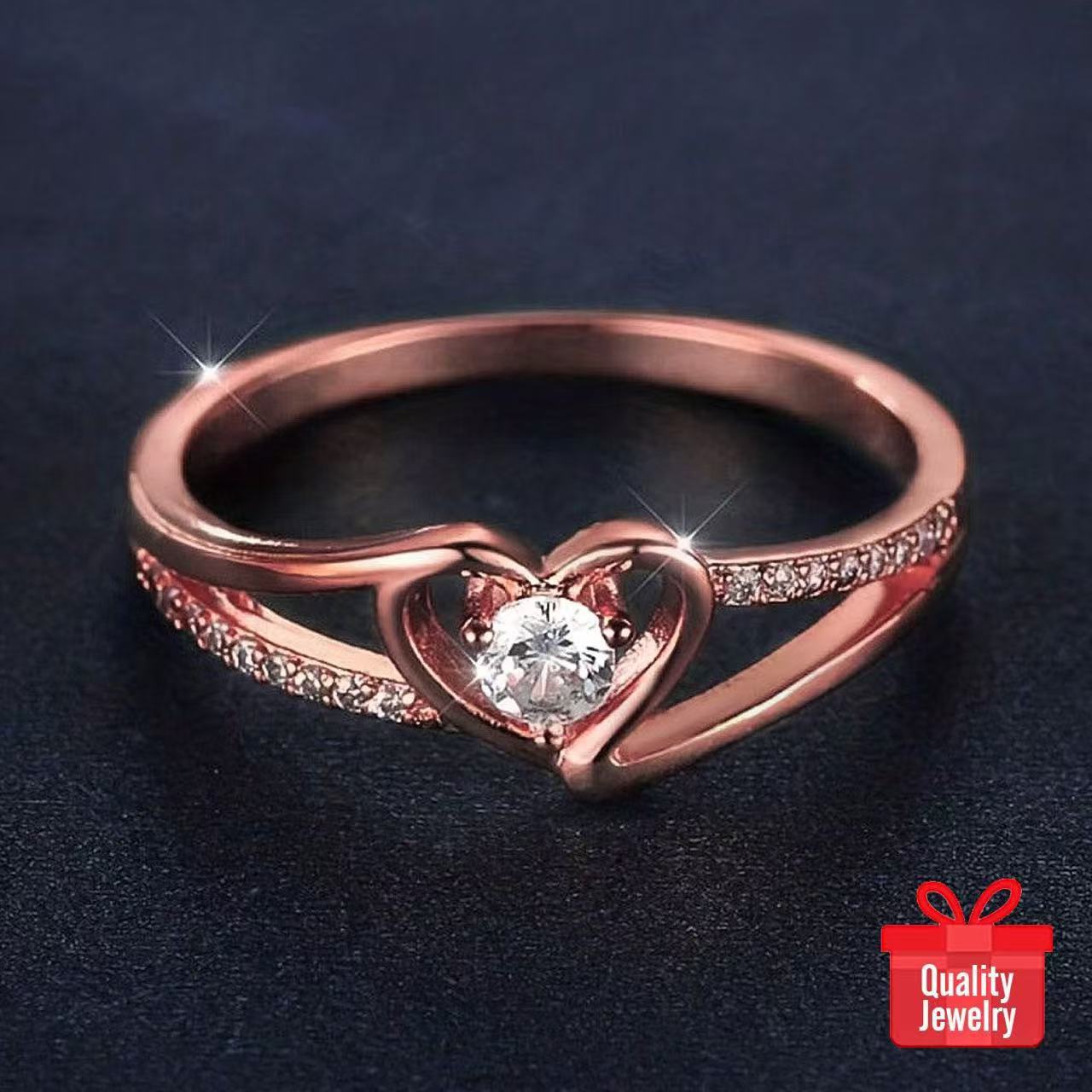 Stackable Minimalist Ring Set With Cubic Zirconia For Women_voghion.com