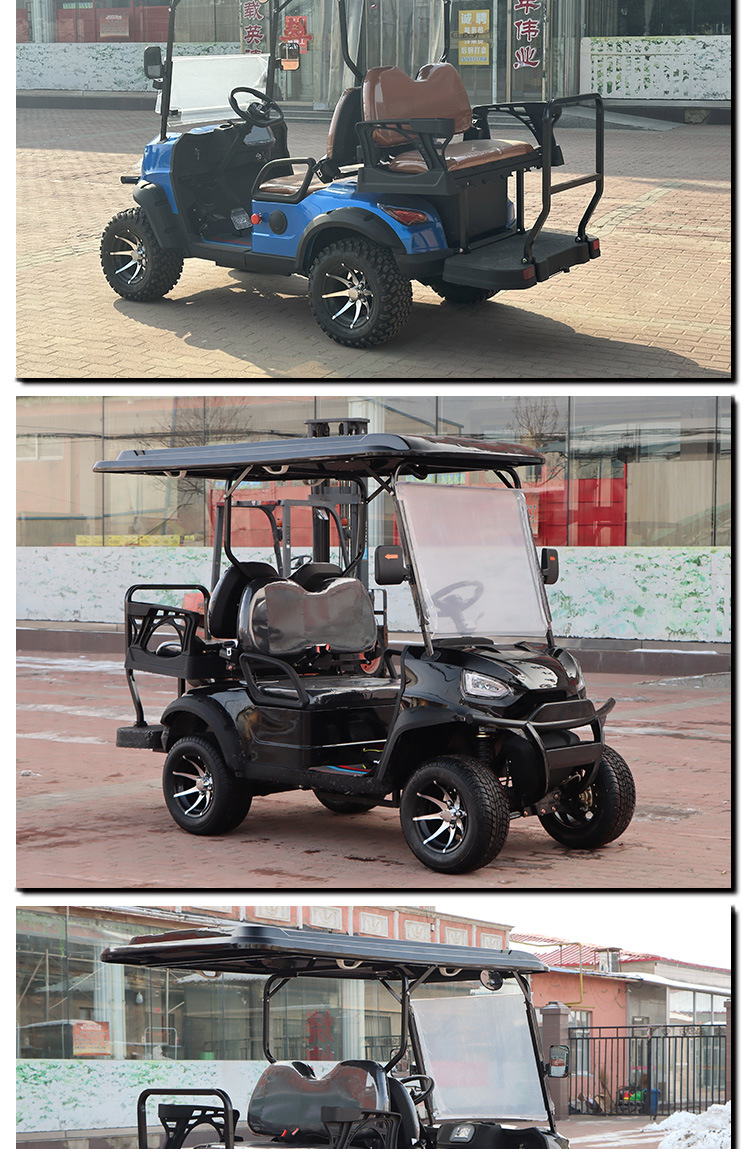 Electric Sightseeing Vehicles for Tourist Attractions, Property Tours, Airport, Factory, Campus Shuttles, Stadium Shuttles, 4-Seater Golf Carts